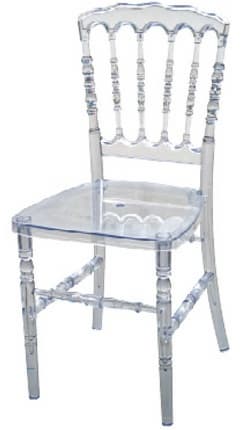 Commercial Furniture napoleon resin wedding chair